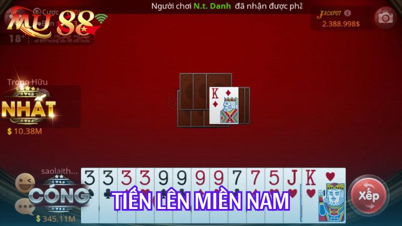 Tiến lên miền Nam là một game quen thuộc